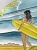 Ręcznie robiona podstawka ceramiczna z motywem surferskim